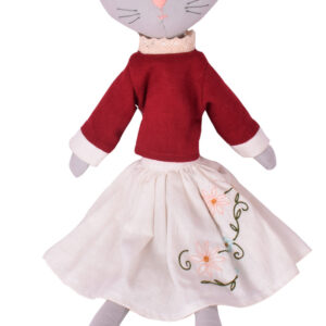 Poupéé chiffon bio Chat Bellamy bonikka