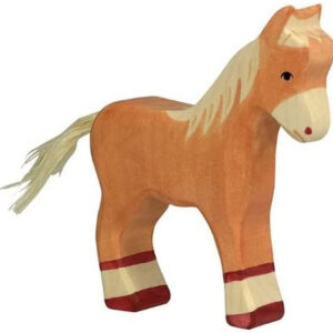 Cheval en bois décoration et jouet Holtziger