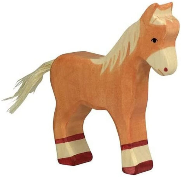 Cheval en bois décoration et jouet Holtziger