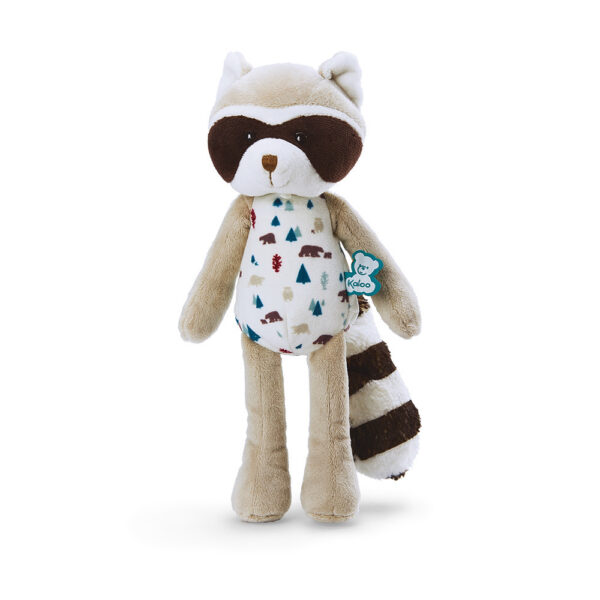 Doudou raton laveur de 27 cm