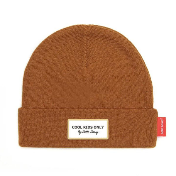 Bonnet Hello hossy marron enfant