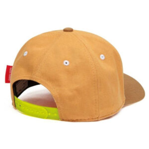 Casquette orange avec attache réglable, modèle "Mini Tan" de la marque Hello Hossy