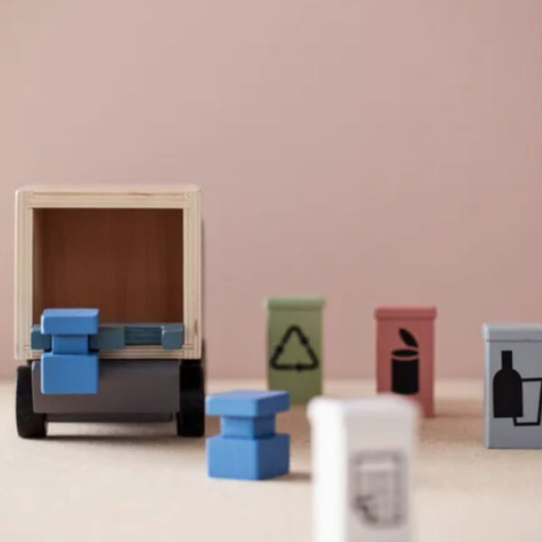 Kid's concept - camion de poubelle en bois