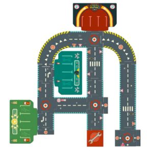 DJECO - CIRCUIT GÉANT |CRAZY MOTORS