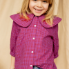 blouse binou khadi fuchsia de la marque Apaches Collections