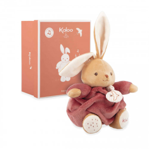 Peluche musicale lapin bordeaux de la marque Kaloo