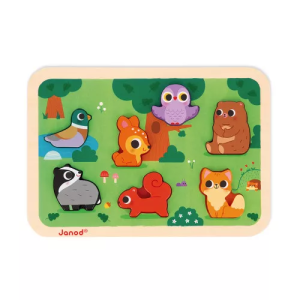 Puzzle Chunky Forêt 7 pièces de la marque Janod