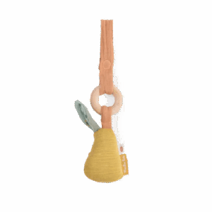 Hochet anneau bois Poire – Trois Petits Lapins – Moulin Roty – Jouet d'éveil sensoriel pour bébé