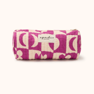 Trousse Opal Damier Fuchsia de la marque Apaches Collections