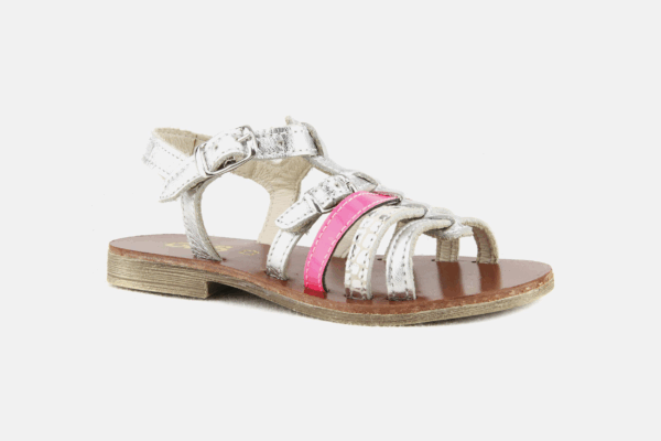 Sandale Bangkok Blanc et Rose de la marque GBB