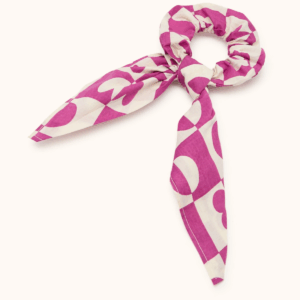 Chouchou Mano Damier Fuchsia de la marque Apaches Collections
