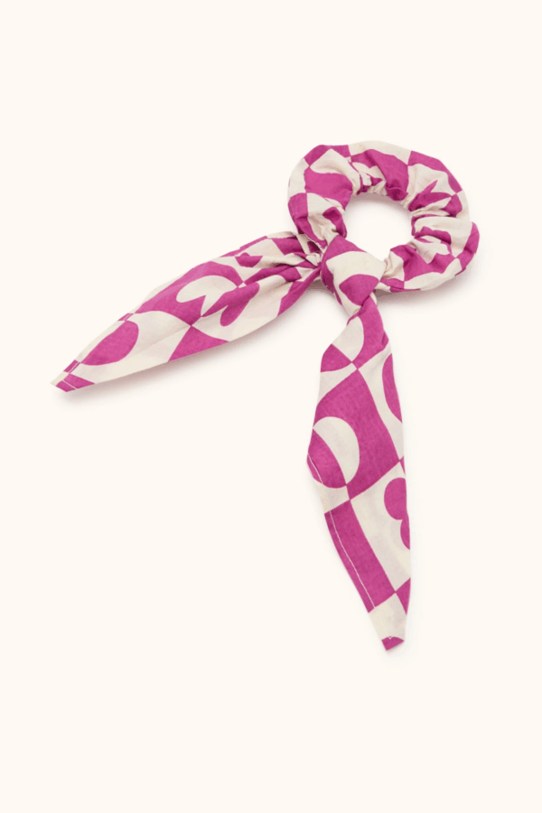 Chouchou Mano Damier Fuchsia de la marque Apaches Collections