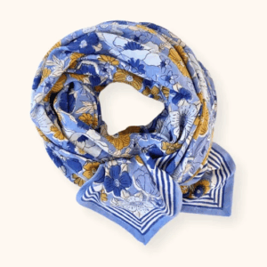 Grand foulard Latika Joy Océan de la marque Apaches Collections