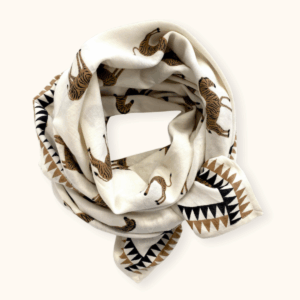Grand foulard Latika Zèbre Coco de la marque Apaches Collections