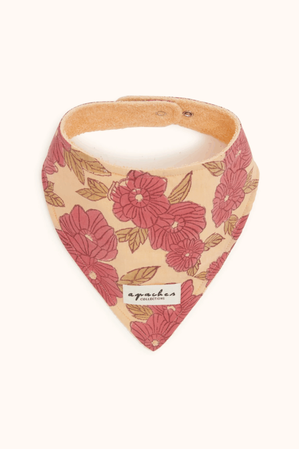 Bavoir Bami Bloom Macadamia de la marque Apaches Collections