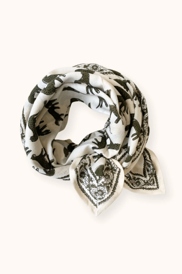 Grand foulard Latika Bengale Eucalyptus de la marque Apaches Collections