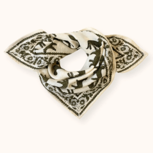 Petit foulard Manika Bengale Eucalyptus de la marque Apaches Collections