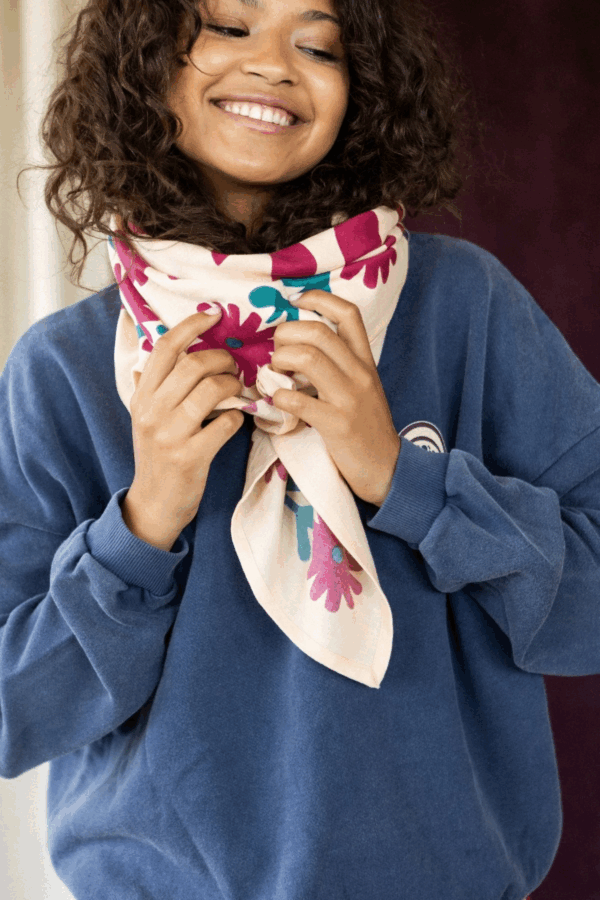 foulard porté