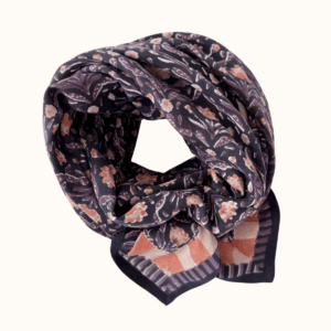Grand Foulard Latika Cactus Navy de la marque Apaches Collections