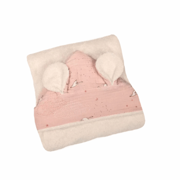 cape de bain souris pliée