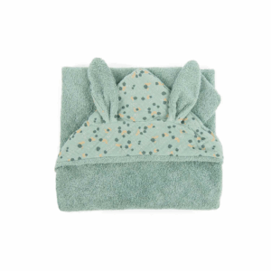 cape de bain trois petits lapins pliée