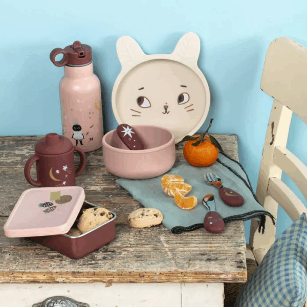 set vaisselle silicone après la pluie moulin roty