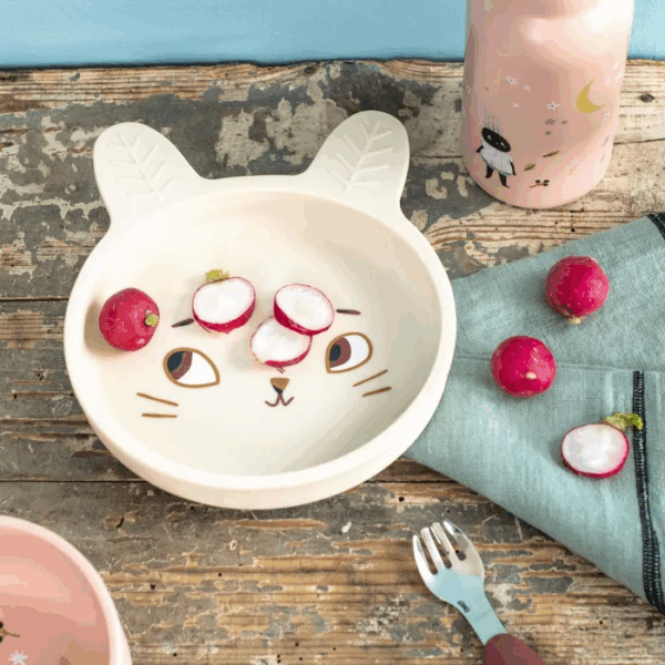 assiette silicone après la pluie moulin roty