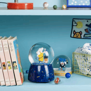 boule a neige puce et pilou chambre enfant moulin roty