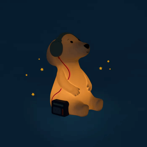 veilleuse chien puce et pilou moulin roty allumée enfants