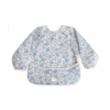 Bavoir manches longues fleurs Bleues Mushie — bavoir imperméable à manches longues