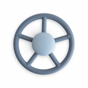 Mushie Jouet tournant roue – jouet sensoriel à succion en silicone