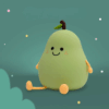 Lampe veilleuse LED Poire Mary’s verte