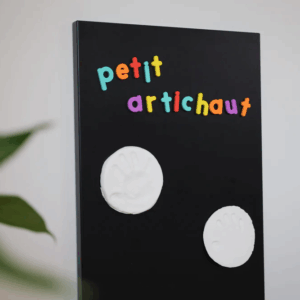 Magnet personnalisé avec l’empreinte de la main de bébé
