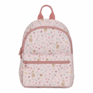 Sac à dos Little Dutch Fairy Garden rose pour fille, motifs fleuris et féériques