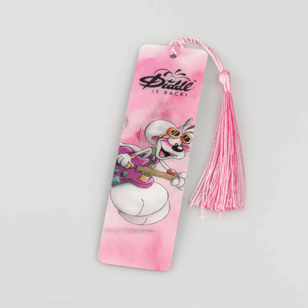marque page diddl musicien rose