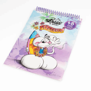 Cahier de coloriage A4 Diddlina violet, couverture illustrée Diddlina
