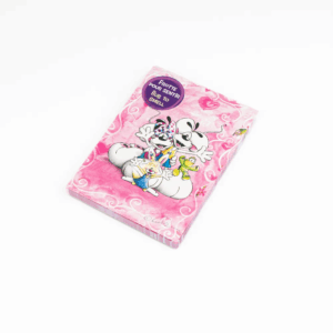 Bloc parfumé A6 Diddl avec illustration frontale rose