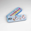 Plumier métal 6 crayons Diddl ouvert, montrant les 6 crayons à l’intérieur