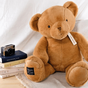 Peluche ours géant marron clair «Le Nounours» Histoire d’Ours dans une chambre d’enfant