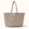 Cabas Samba coton léopard Macadamia Apaches Collections grand format