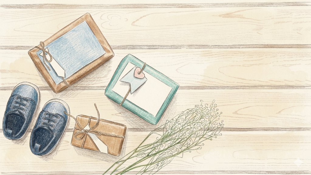 Idée cadeau de naisssance fathers day Illustration : idée cadeau de naissance moulin roty