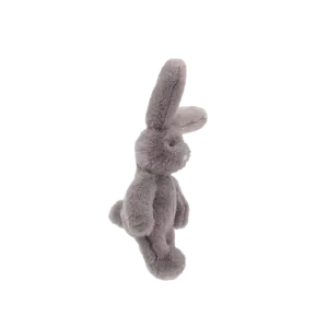 Détail de la fourrure grise douce certifiée oekotex du lapin Louison Moulin Roty