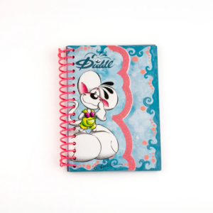 Carnet forme A6 Diddl Bleu à spirale collection MID Printemps 2026