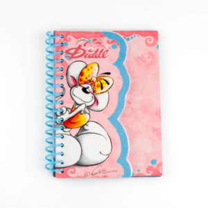 Carnet forme A6 Diddl rose à spirale collection MID Printemps 2026