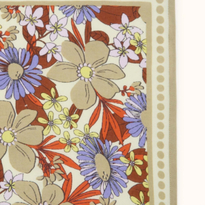 Small Foulard Manika Bouquet Macadamia Apaches Collections – vue à plat