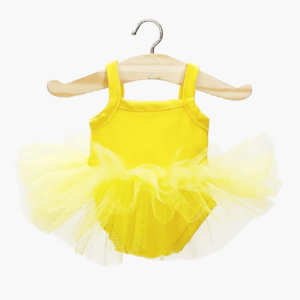 Tutu poupée Minikane Célestine citron lycra et tulle