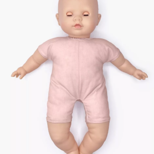 Visage de la poupée Émilie Cuties avec yeux bleus dormeurs