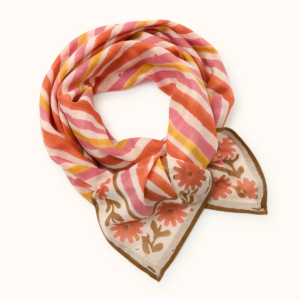 Foulard Apaches Collections Futa Orange coton grand